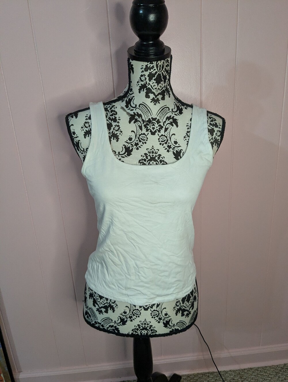 white tank top